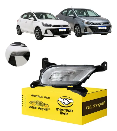 Pisca Parachoque Dianteiro Hb20 Hb20s 2023 24 25 2026 Ld Cromado