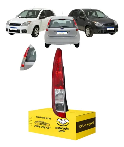 Lanterna Sinaleira Ford Fiesta Hatch 2008 2009 2010 Novo L.e Esquerdo/motorista Vermelho Cristal