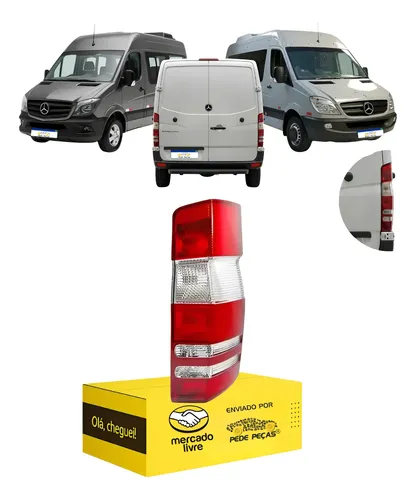 Lanterna Direita Sprinter 2014 2015 2016 2017 2018 2019 Direito/passageiro Bicolor