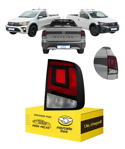 Sinaleira Traseira Vw Saveiro G8 2023 24 25 2026 Direita Direito/passageiro Tricolor