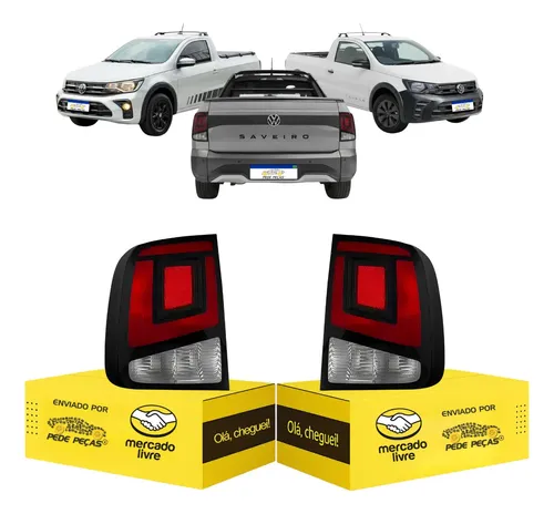 Par Lanterna Sinaleira Volkswagen Saveiro G8 2023 A 25 2026 Ambos Lados Bicolor