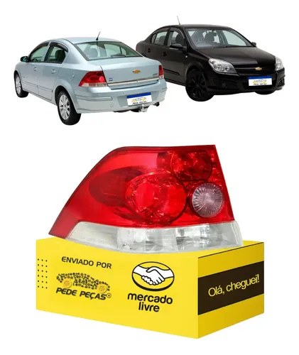 Lanterna Esquerda Chevrolet Vectra Sedan 2006 2007 A 2011 Esquerdo/motorista Vermelho