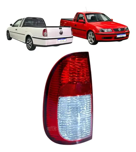 Lanterna Vw Saveiro Surf Plus G2 G3 1998 99 00 01 A 2005 Le Esquerdo/motorista Vermelho/bicolor