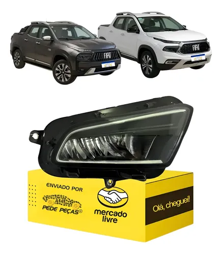 Farol Direito Fiat Toro 2022 2023 2024 2025 2026 Full Led Direito/passageiro