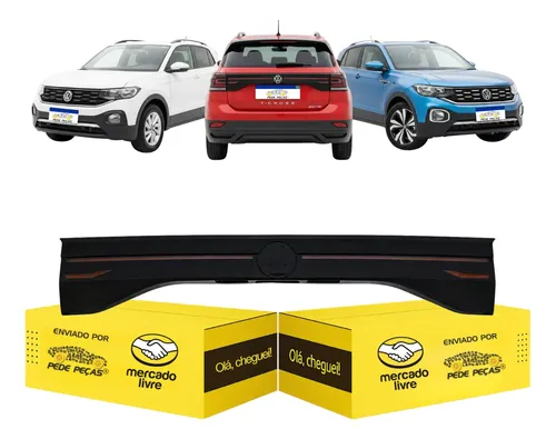Lanterna Central T-cross 2019 2020 2021 22 23 2024 Nova Ambos Lados Fume