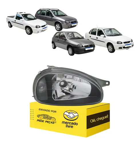 Sinaleira Gm Corsa 1996 97 A 07 08 09 2010 Máscara Negra Ld Direito/passageiro
