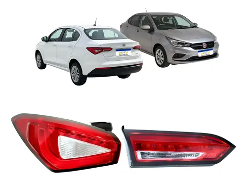 Lanterna Esquerda Canto Tampa Cronos 2018 A 2025 Com Led Esquerdo/motorista Vermelho