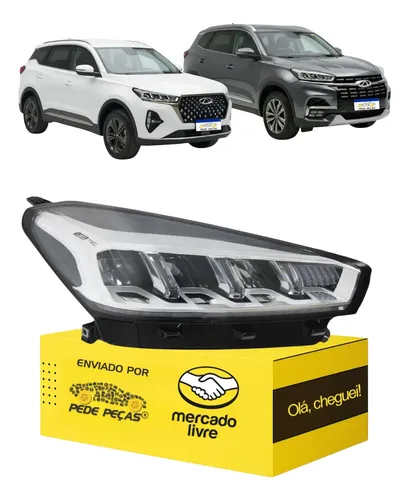Farol Tiggo 8 2019 2020 2021 2022 2023 Full Led L.d Direito/passageiro