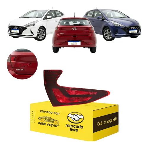 Lanterna Sinaleira Tampa Hb20 Hatch 2020 2021 2022 Fume Le Esquerdo/motorista Fumê