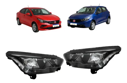 Farol Cronos Argo 2024 A 2026 Com Led Sinaleira  Ambos Lado Ambos Lados
