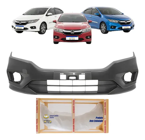 Parachoque Dianteiro Honda City 2018 2019 2020 Novo Preto