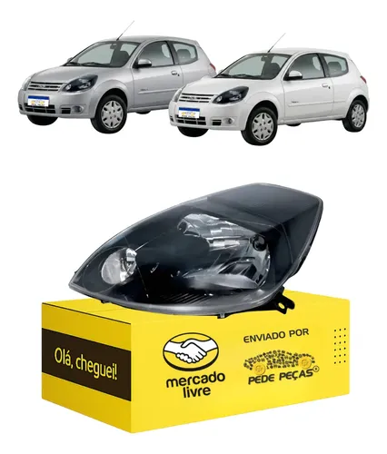 Farol Ford Ka 2008 2009 2010 2011 2012 2013 Novo Masc. Negra