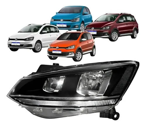Farol Vw Fox Crossfox Spacefox Spacecross 2015 A 2022 Lado E Esquerdo
