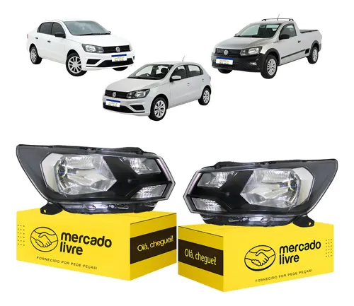 Par Farol Gol Voyage G8 Saveiro G7 2019 A 2023 Ambos Lados