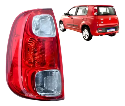 Lanterna Fiat Uno Vivace 2010 2011 2012 A 2016 Cristal Le Esquerdo/motorista Vermelho