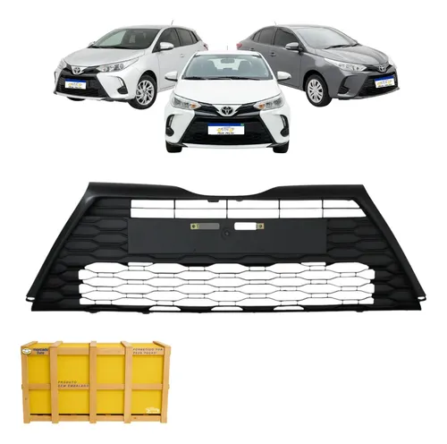 Grade Central Toyota Yaris 2023 2024 2025 Hatch Sedan Xl Xs Preto Fosco