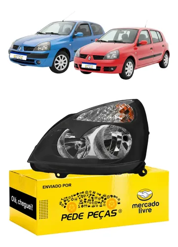 Farol Renault Clio 2004 05 06 07 08 09 A 2012 C/avaria L.e Esquerdo/motorista