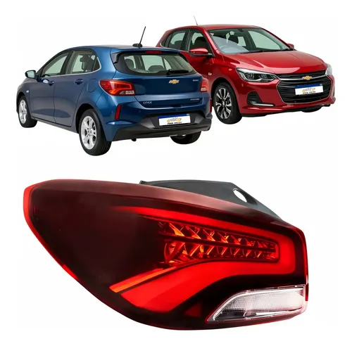 Lanterna Esquerda C/ Led Chevrolet Onix Hatch 2020 A 2025 Esquerdo/motorista Esquerdo