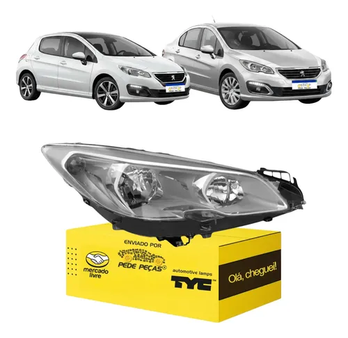 Sinaleira Direita Peugeot 308 408 2016 17 18 2019 Cromado Direito/passageiro