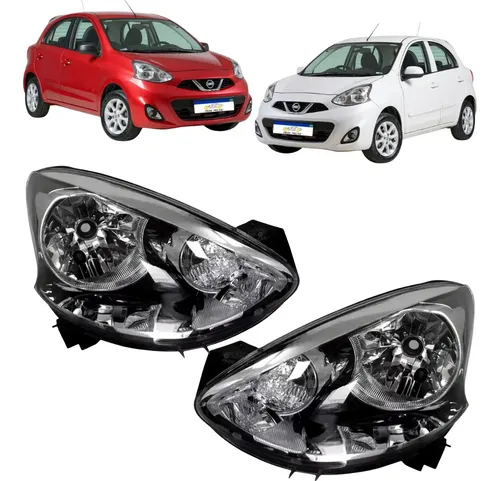 Farol Nissan March 2015 2016 2017 2018 2019 2020 Par Novo