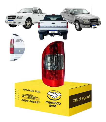 Lanterna Chevrolet S10 2001 2002 2003 2004 A 2008 Fume Claro