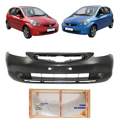 Parachoque Dianteiro Honda Fit 2006 2005 2004 2003 Preto