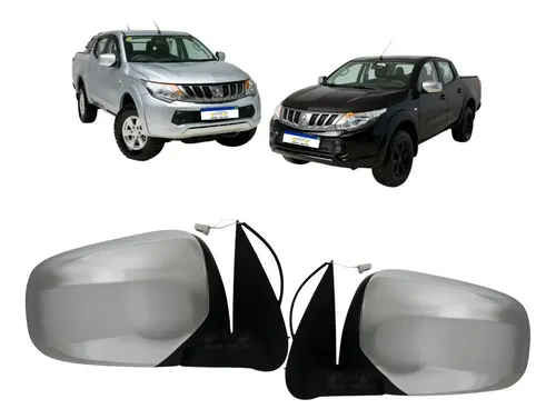 Retrovisor Elétrico Mitsubishi Triton 2016 A 2022 Cromado 