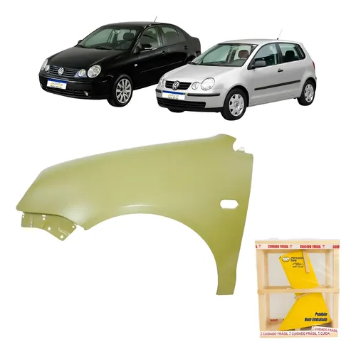 Paralama Esquerdo Vw Polo 2003 2004 2005 2006