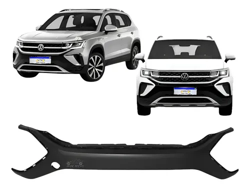 Moldura Central Parachoque Dianteiro Vw Taos 2021 A 2025 Preto