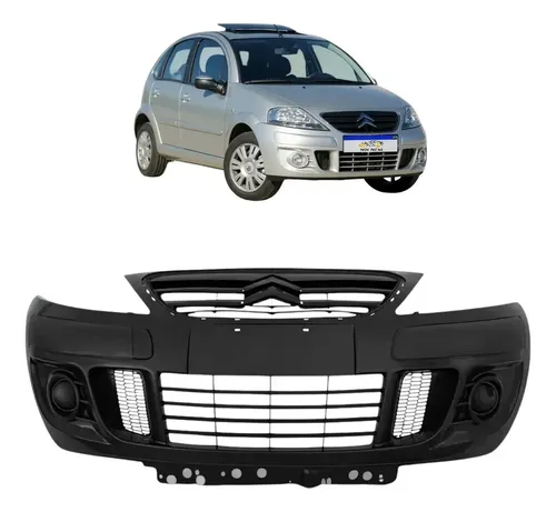 Parachoque Dianteiro Citroen C3 2008 2009 2010 A 2012 Novo Preto