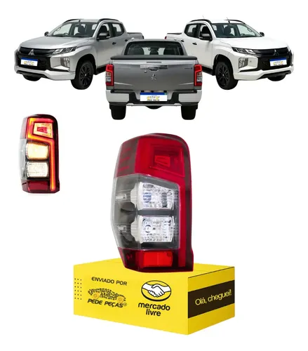 Lanterna Mitsubishi L200 2021 A 2025 Sinaleira Com Led L.e Esquerdo/motorista Vermelho