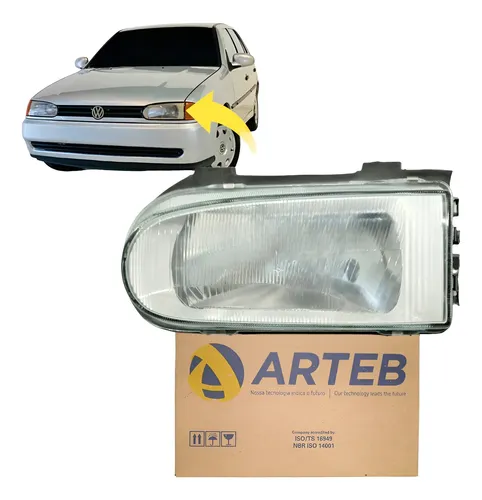 Farol Volkswagen Gol G2 1995 1996 1997 1998 1999 Le Arteb  Esquerdo