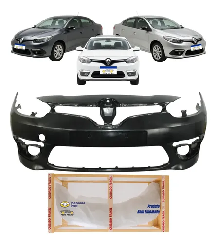 Parachoque Dianteiro Renault Fluence 2015 2016 2017 2018 Preto