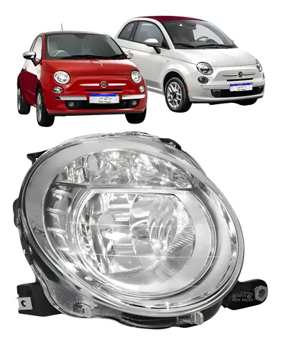 Farol Superior Fiat 500 2008 2009 2010 A 2015 Cromado Ld Direito/passageiro