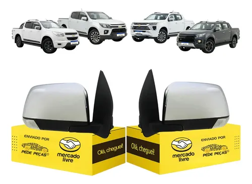 Par Retrovisor S10 2012 2013 2014 2015 2016 2017 2018 2019