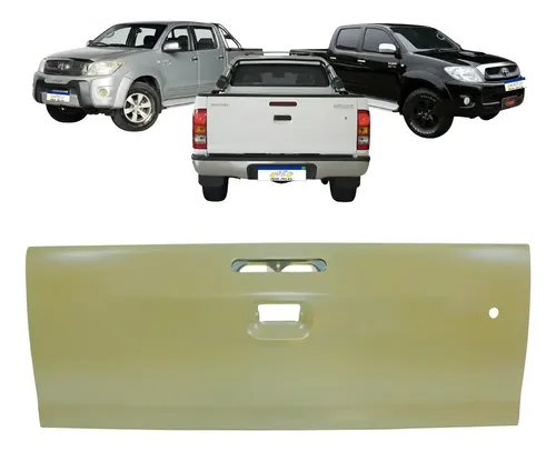 Tampa Caçamba Toyota Hilux C/f Chave 2009 2010 2011 Cinza