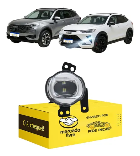 Farol Milha Cibie Auxiliar Haval H6 Gt 2023 24 2026 L.e Led Prateado
