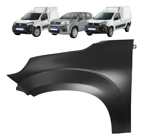 Paralama Uno Fiorino Partner 2016-2023 Esquerdo Metal Pedepeças Esquerdo Motorista