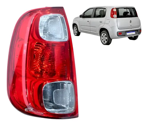 Lanterna Fiat Uno Vivace 2010 2011 A 2016 Cristal Nova Le Esquerdo/motorista Vermelho