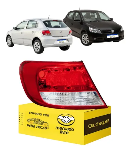 Lanterna Sinaleira Traseira Gol G5 2009 2010 2011 2012 Le Esquerdo/motorista Vermelho