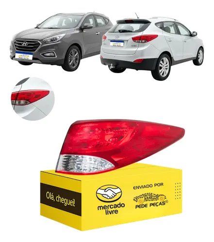 Lanterna Sinaleira Canto Ix35 2010 11 A 2022 Cristal Nova Ld Direito/passageiro Vermelho