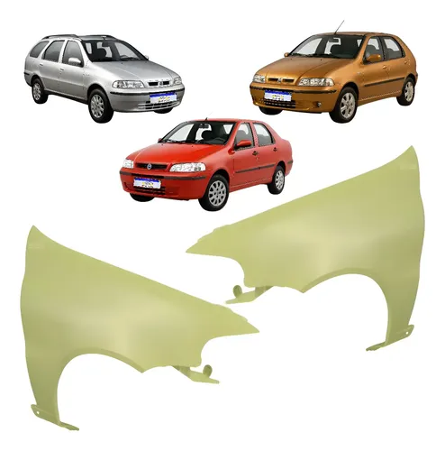 Par Paralama Fiat Palio Siena G2 Fire 2001 2002 2003 A 2007