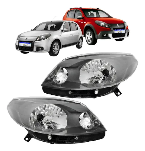 Par Farol Renault Sandero Stepway 2012 2013 2014 Novo Ambos Lados