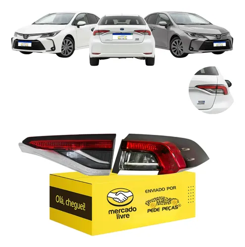 Lanterna Canto Tampa Corolla Gli 2020 21 22 A 2026 S/led Ld Direito/passageiro Fumê