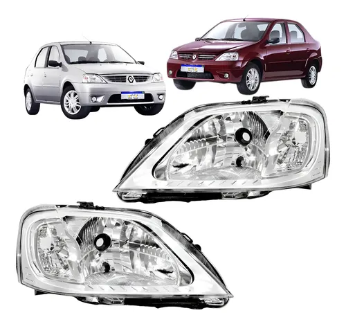 Farol Renault Logan 2007 2008 2009 2010 Novo