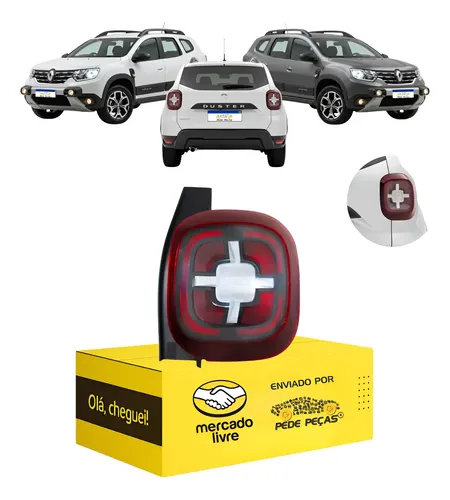 Lanterna Sinaleira Duster 2021 2022 2023 2024 C/led Nova L.d Direito/passageiro Vermelho