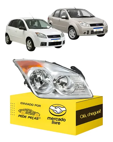 Farol Direito Ford Fiesta Hatch Sedan 2008 2009 2010 Direito/passageiro