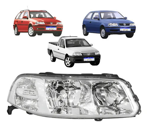 Farol Vw Gol Saveiro Parati G3 1999 A 2005 Foco Duplo Ld Direito/passageiro