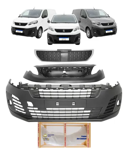 Kit Parachoque Dianteiro Peugeot Expert C/grade 2018 A 2024 Preto