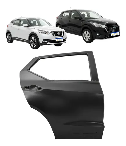 Porta Traseira Kicks 2017 2018 2019 2020 2021 22 A 2024 L.d Traseira Direito/passageiro Preto